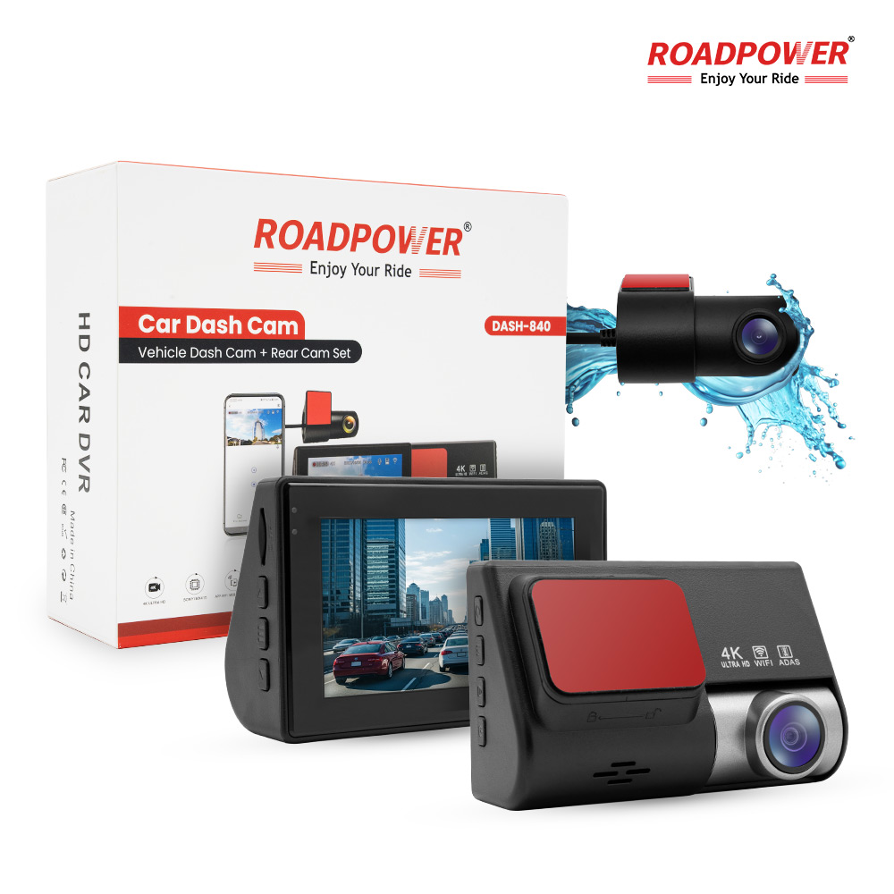 Dashcam-840-1 ROADPOWER (RP-DASH-840) 4K Dual Dash Cam Front & Rear with Night Vision - Image 1