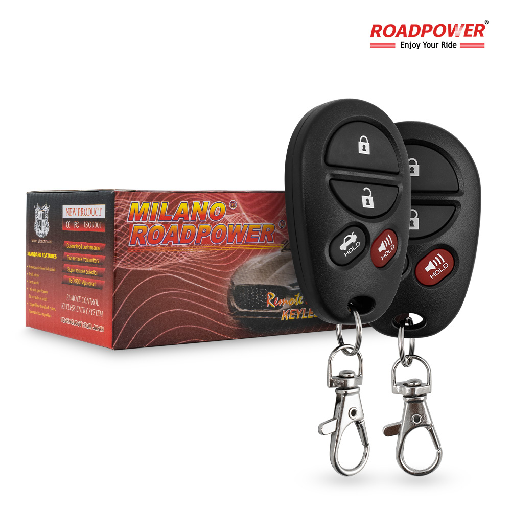 RP-RE-KEY88-454-1 Roadpower (RP-RE-KEY88-454) Milano Remote Control Keyless Entry System, Universal Car Central Locking Kit with 2 Remote Key Fobs - Image 1