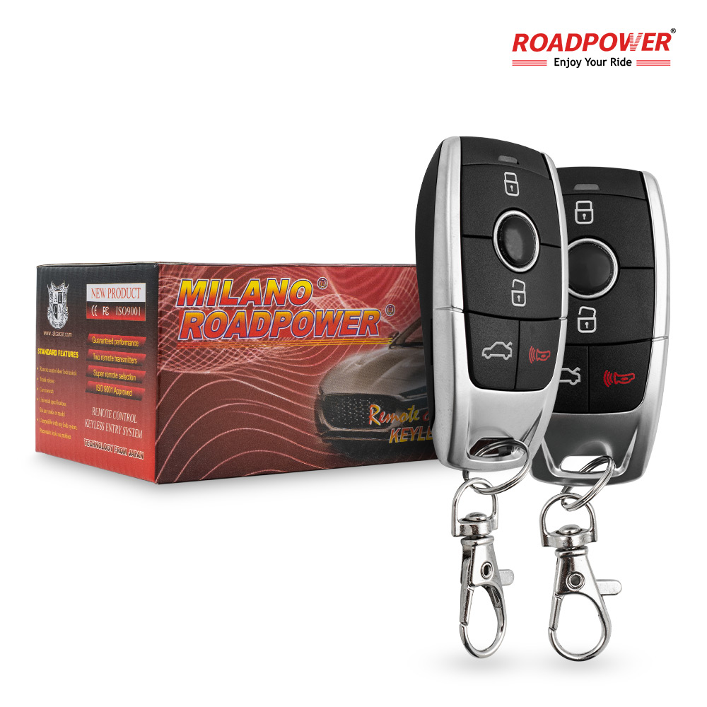 RP-RE-KEY88-630-1 Roadpower (RP-RE-KEY88-630) Milano Remote Control Keyless Entry System, Universal Car Central Locking Kit with 2 Smart Key Fobs - Image 1