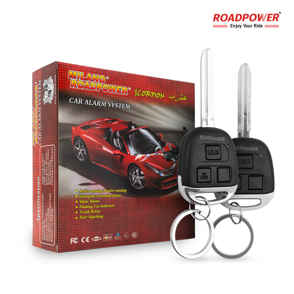 Scorpion-317-1 RoadPower (RP-RE-SCORP-317) Milano Scorpion Car Alarm System with Key-Style Remotes & Anti-Hijack - Image 1
