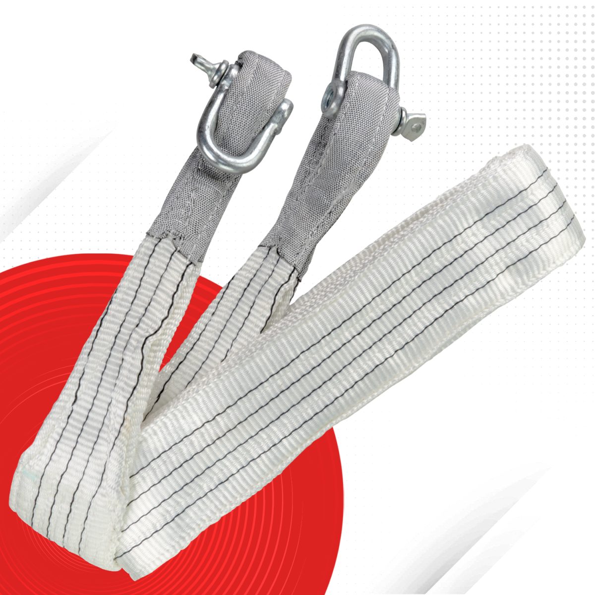 RoadPower 4-Ton Heavy Duty Polypropylene Webbing Tow Strap-Durable & Reliable - Image 1