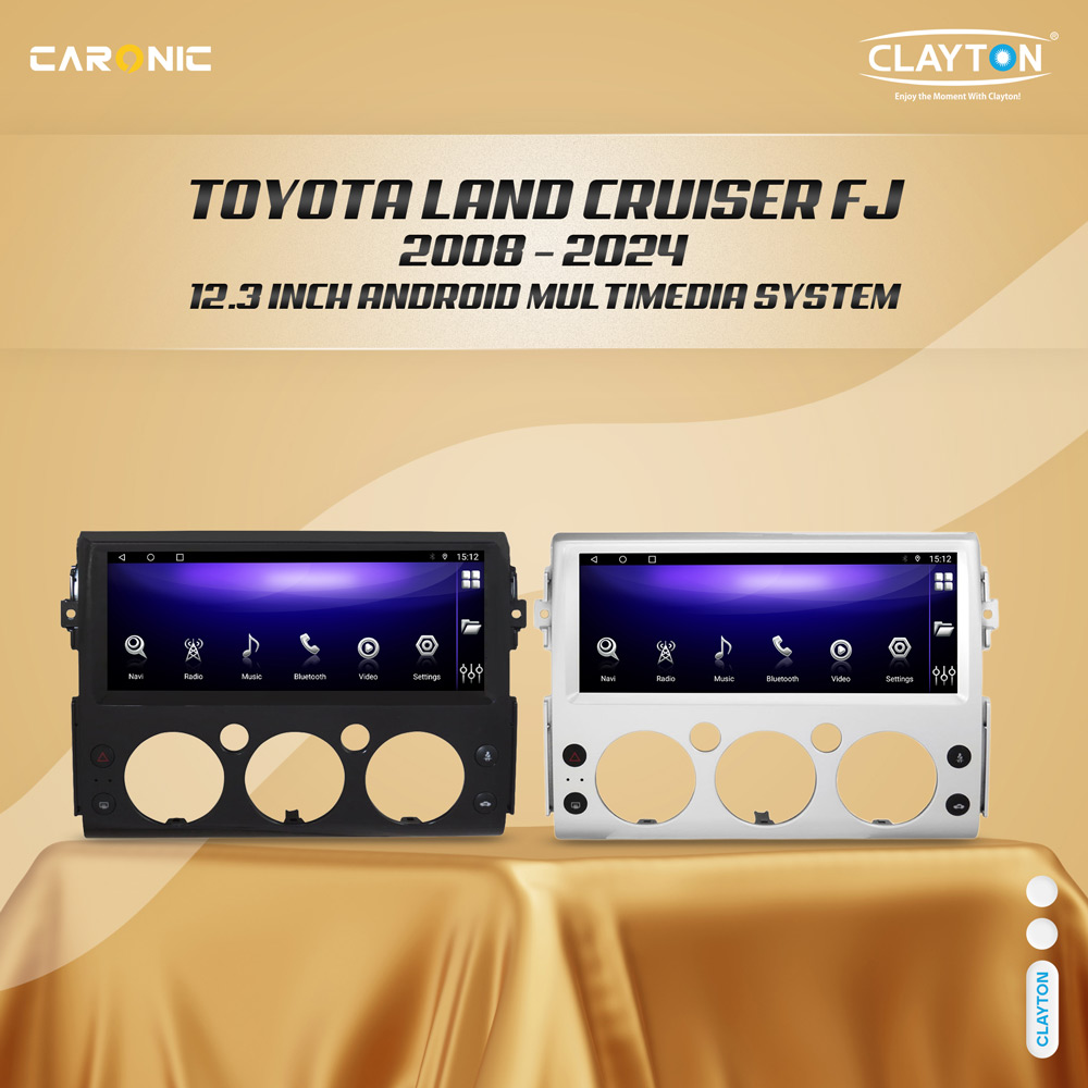 Clayton Toyota FJ Cruiser 2008-2024 (12.3‑Inch) Android Multimedia