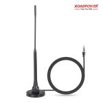 Roadpower (ATN-MG-3014) Universal Magnetic Base AM/FM Car Radio Antenna with Standard Male Plug
