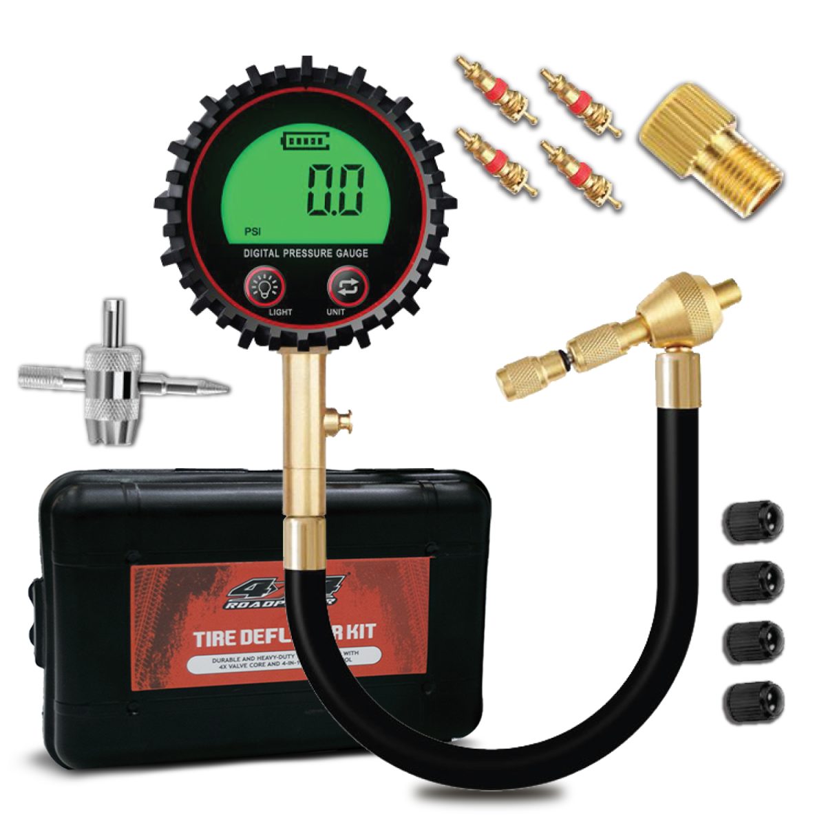 ROADPOWER (RP-TG-446) Digital Tire Deflator 446 Heavy-Duty 200PSI Air Down Kit with Gauge - Image 1