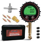 ROADPOWER 440 Digital Air Pressure Gauge, 200 PSI with Valve Tools