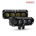 ROADPOWER (RP-FOG-443) 4-Lens LED Light Pod, High-Intensity Driving & Fog Light for Motorcycle, Car, SUV, Off-Road