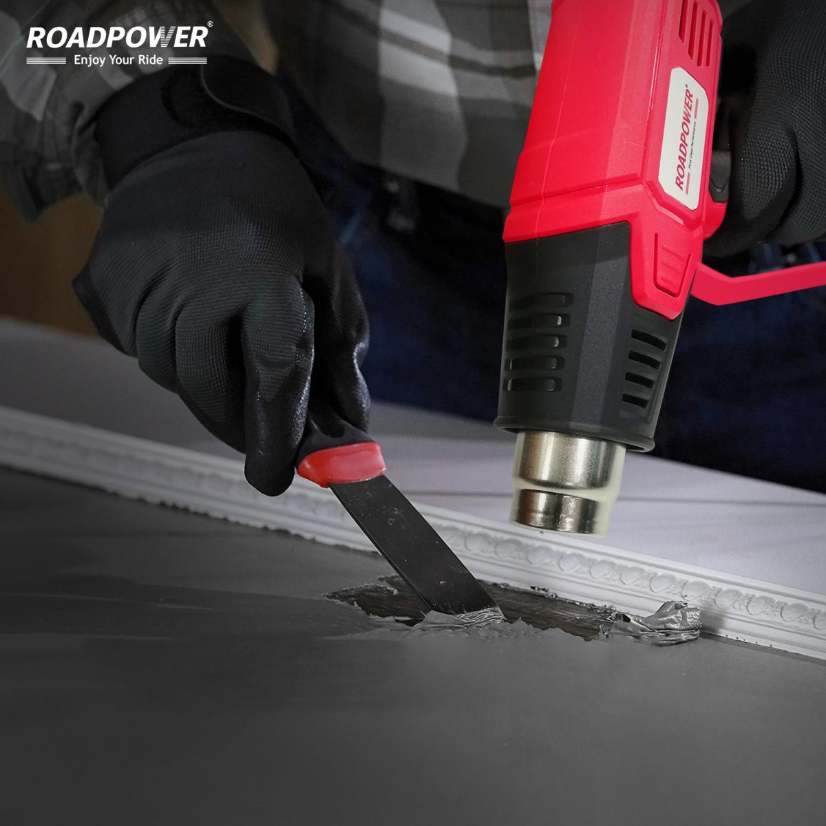 ROADPOWER (RP-HG2002) Heat Gun 2000W-Versatile, Adjustable, and Efficient for Professional and DIY Use - Image 3