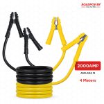 ROADPOWER Heavy Duty Car Booster Battery Cables 4M, 2000A, Reliable Jump Start Power