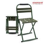 ROADPOWER (RP-CHR-08) Heavy-Duty Folding Camping Chair, Lightweight Steel Frame for Outdoor & Travel