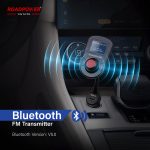Roadpower (RP-FMTR27) FM Transmitter-Wireless Car FM Bluetooth Adapter with Hands-Free Calling - Image 3