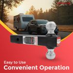 ROADPOWER (RP-HTGM2-CH) Double Ball Hitch for GMC, 2" Receiver, 1-7/8" & 2" Balls, Class III/IV, with Pin & Clip - Image 3