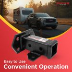 ROADPOWER (RP-HTRC22-BK) 2-Inch Hitch Receiver 3500 lbs Capacity, Heavy-Duty Towing Solution - Image 3