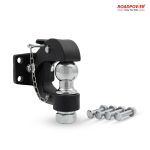 ROADPOWER (RP-HTSPC-BK-BG) Heavy-Duty Black Hitch for Toyota Land Cruiser, Pintle Hook with 2" Hitch Ball