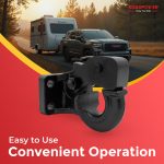 ROADPOWER (RP-HTSPC-BK-SM) Heavy-Duty Hitch for Toyota Land Cruiser, Pintle Hook with 2" Ball - Image 3