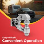 ROADPOWER (RP-HTSPC-CH-BG) Heavy-Duty Hitch for Toyota Land Cruiser, Pintle Hook with 2" Ball - Image 3