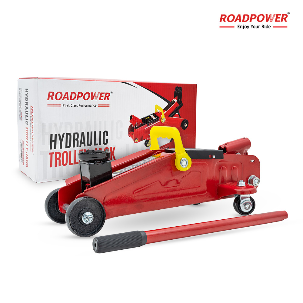RP-Jack-22-1 ROADPOWER (RP-JACK-22) 2 Ton Hydraulic Trolley Jack, Heavy-Duty Steel Car Jack for Lifting & Tire Changes - Image 1