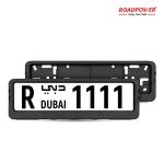 ROADPOWER (RP-NMR-10) Sports Car License Plate Holder Durable, Stylish, Universal Fit Plate Frame