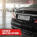 ROADPOWER (RP-NMR-11) Dubai Car Number Plate Frame Holder, Pack of 2, Durable, Stylish-Long Chrome - Image 3