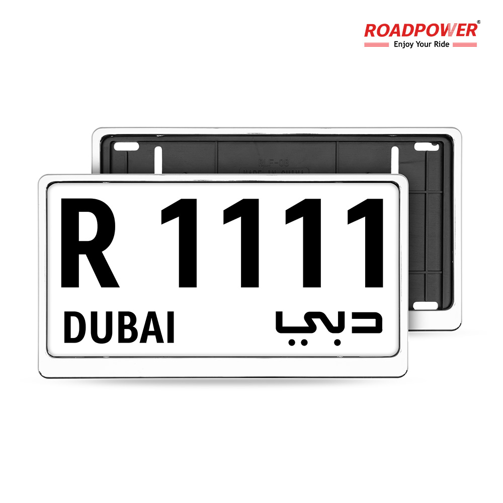 RP-NMR-12-2 ROADPOWER (RP-NMR-12) Car License Plate Frame Holder-Small Chrome - Image 1