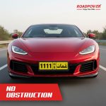 Roadpower (RP-NMR-14) Universal Oman Car Long Number Plate Holder Stylish Black Frame, Weatherproof Design - Image 3