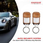 Roadpower (RP-RE-BL100-300W) Milano Car Alarm - Remote Key Set with Dual Wood Style Fobs - Image 2