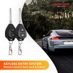 Roadpower (RP-RE-KEY88-404) Milano Universal Car Remote Keyless Entry System, 2 Flip Key Remotes - Image 2