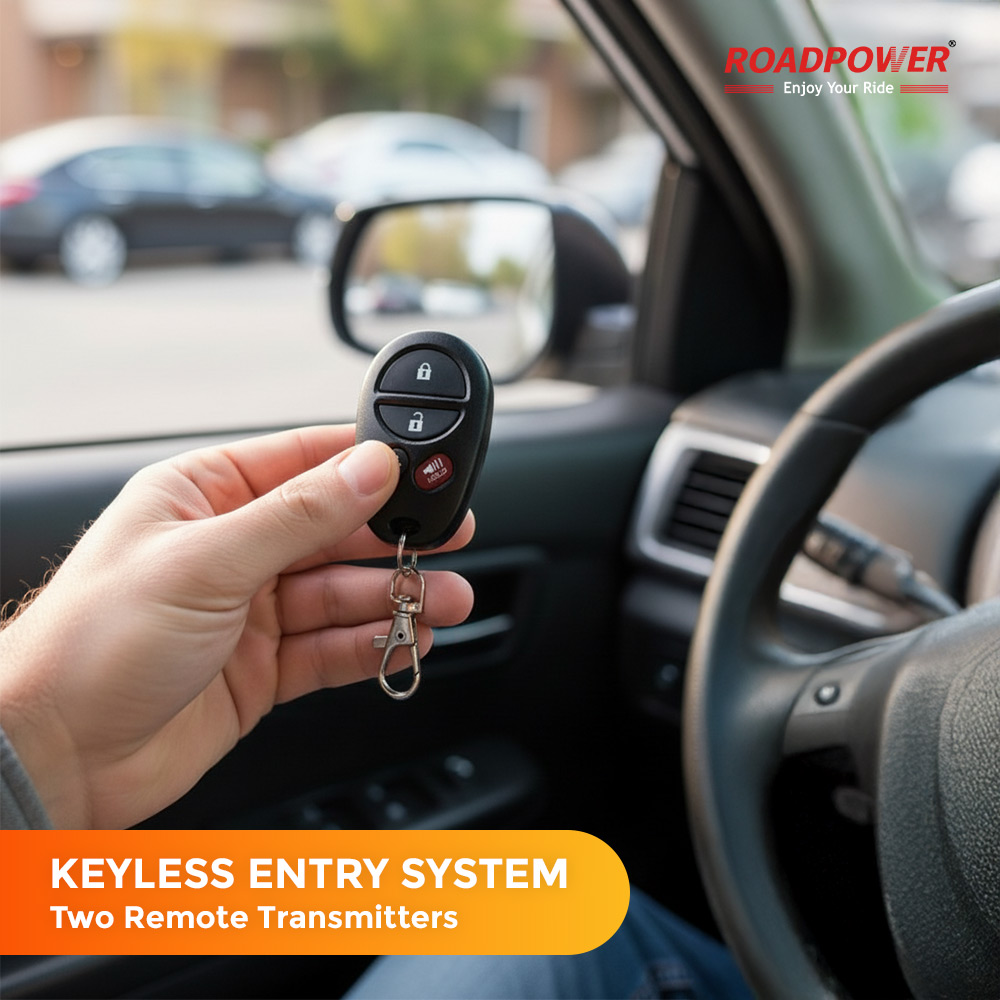 Universal Remote Keyless Entry Kit - Central Locking System With Fob By VICTOR