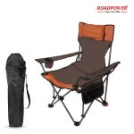 Roadpower (RP-CHR-60) Premium Camping Chair with Aluminum Armrests, Cup Holder & Side Storage