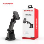 ROADPOWER RP-MH532-BK Magnetic Mobile Holder,  Versatile Dashboard/Windshield Mount with Strong Suction