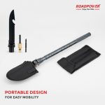 ROADPOWER Survival Shovel 22-Tactical Folding Multi-Tool for Car and Outdoor Use
