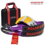 ROADPOWER 9-Ton Tow Strap, Heavy-Duty Recovery Strap for Off-Road, Truck, SUV & Vehicle Towing