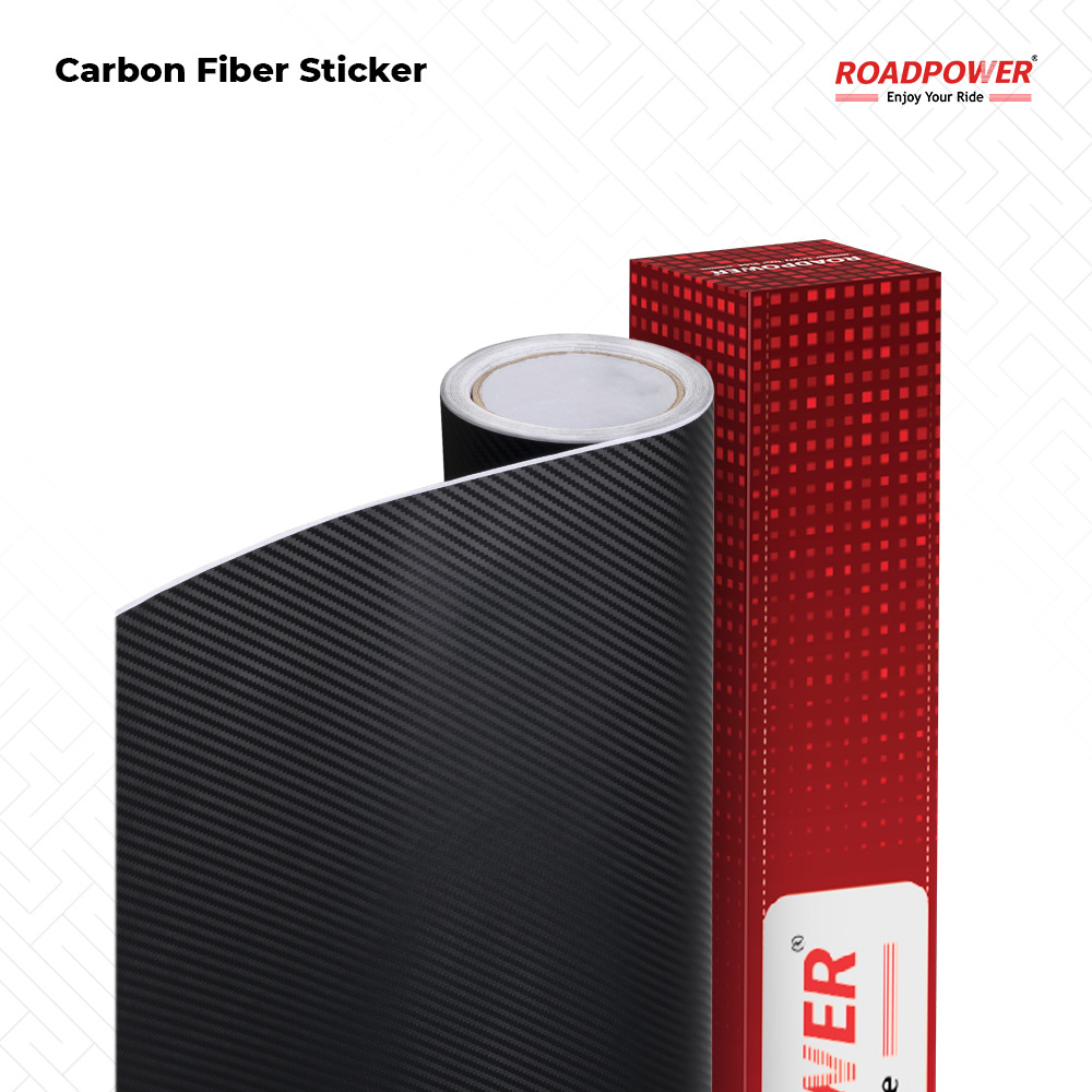 Roadpower Carbon Fiber Sticker Roll, Self-Adhesive Carbon Fiber Sticker ...