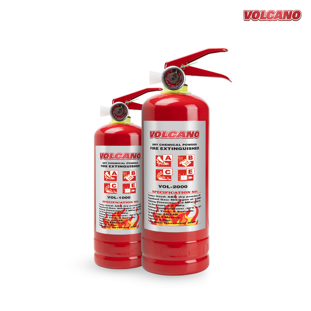 Volcano-Vol-0 VOLCANO 1KG and 2KG Fire Extinguisher-ABC Dry Powder for Cars, Homes & Offices - Image 1