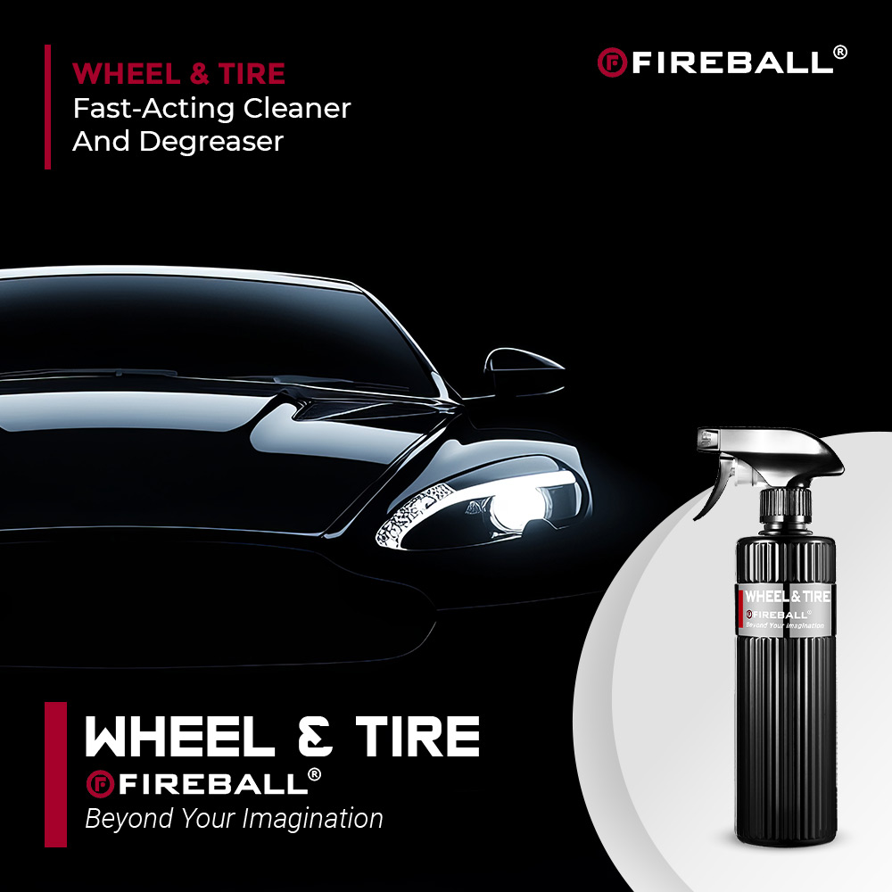 Fireball Wheel & Tire Cleaner 500 ml, Powerful Cleaning Solution for ...