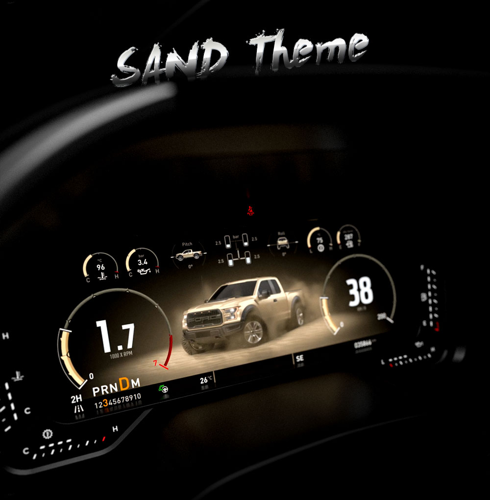 Ford Raptor Cluster F-Pro Carobotor Digital Dashboard Cluster Fit Ford F150 / Raptor series ...