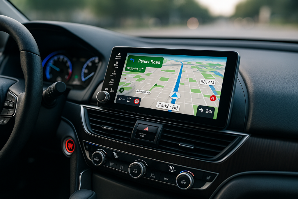 Car multimedia system with built-in GPS navigation
