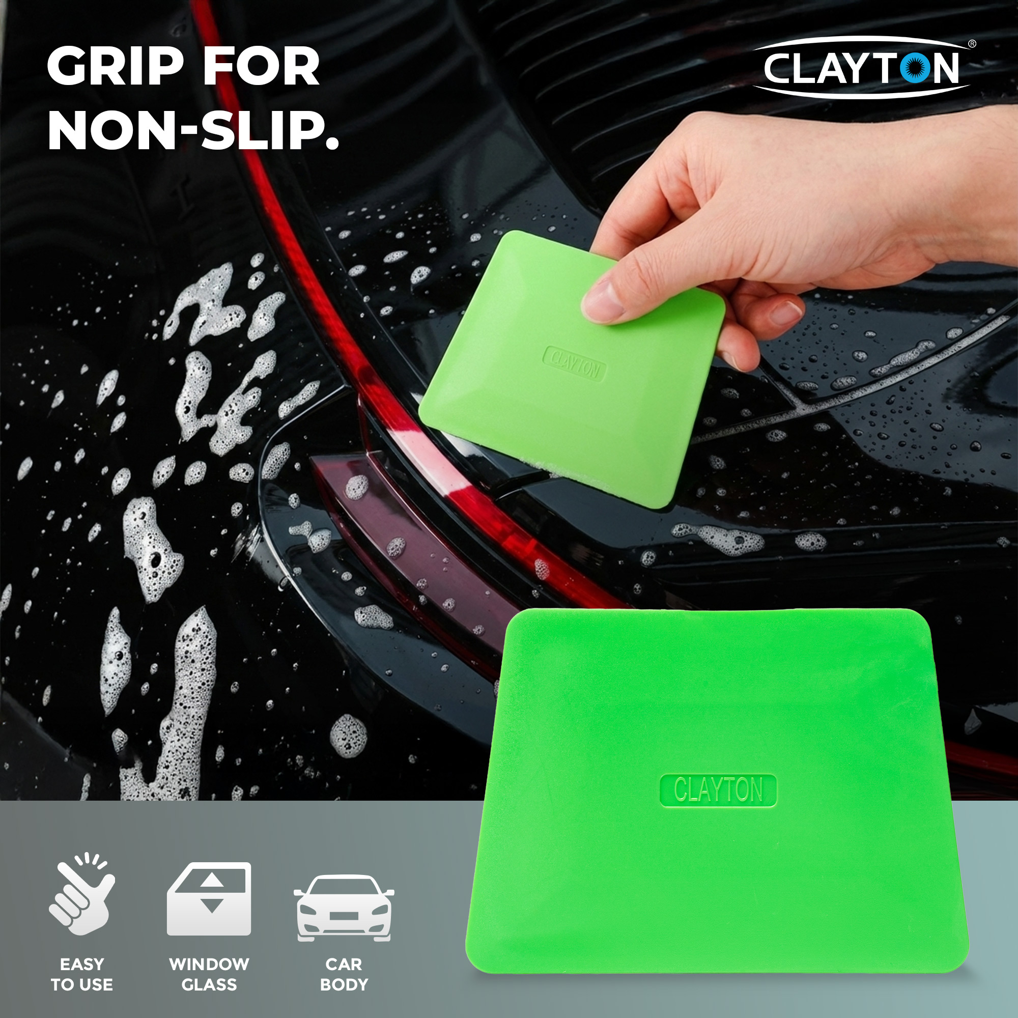 Clayton (CL-414) Trapezoidal Scraper (No Fabric) Durable Plastic Tool ...
