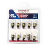 ROADPOWER (RP-DIM10-H9) LED Car Bulbs, Ultra-Bright T10 Wedge Base Lights, 360° Illumination